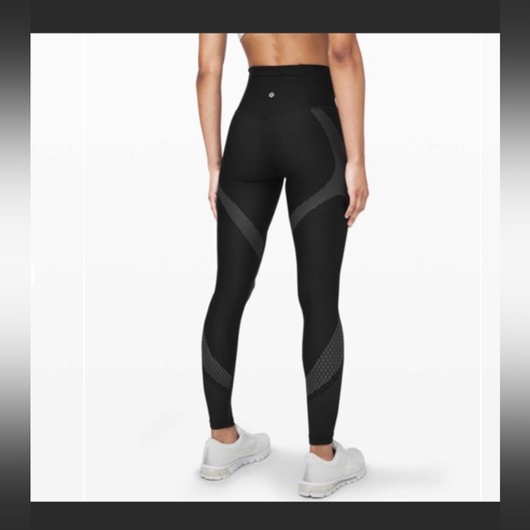 lululemon athletica Pants - Lululemon Mapped Out High-Rise Tight 28" Size 10 Black/Bronze